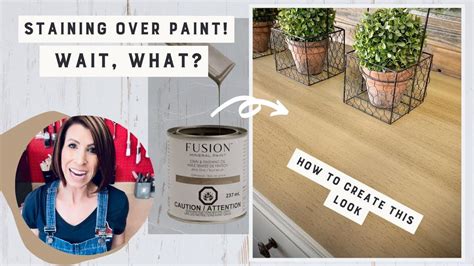 can you put solid stain over paint